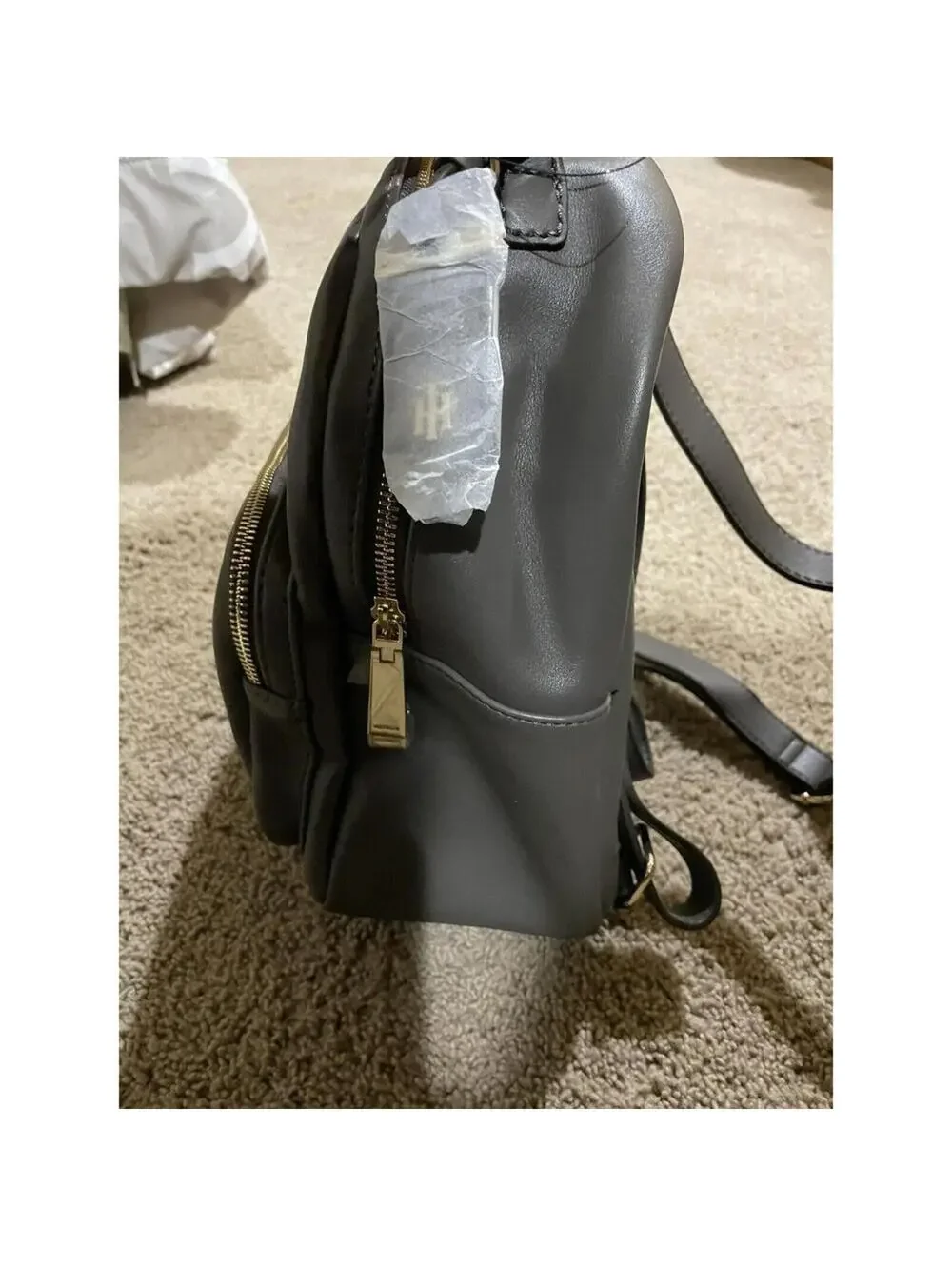 NWT Tommy Hilfiger backpack Medium brown green color MSRP 138